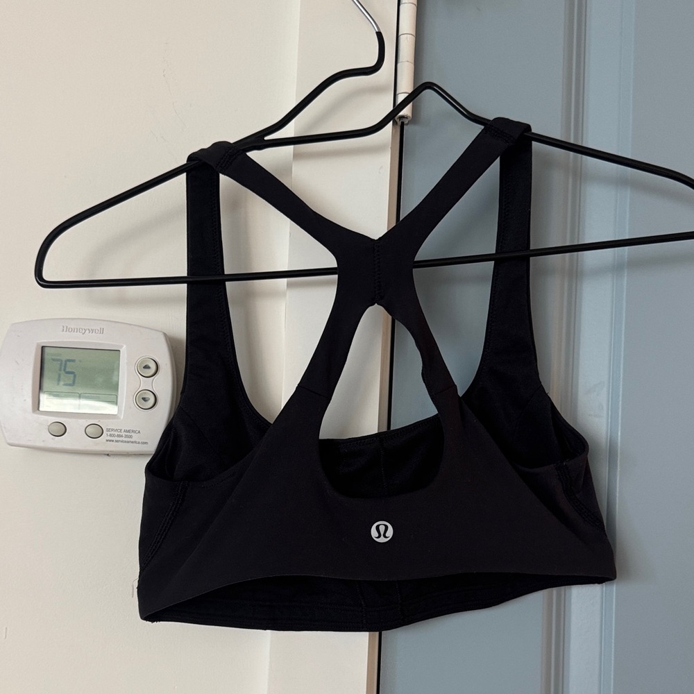 lululemon athletica Black Racerback Sports Bra